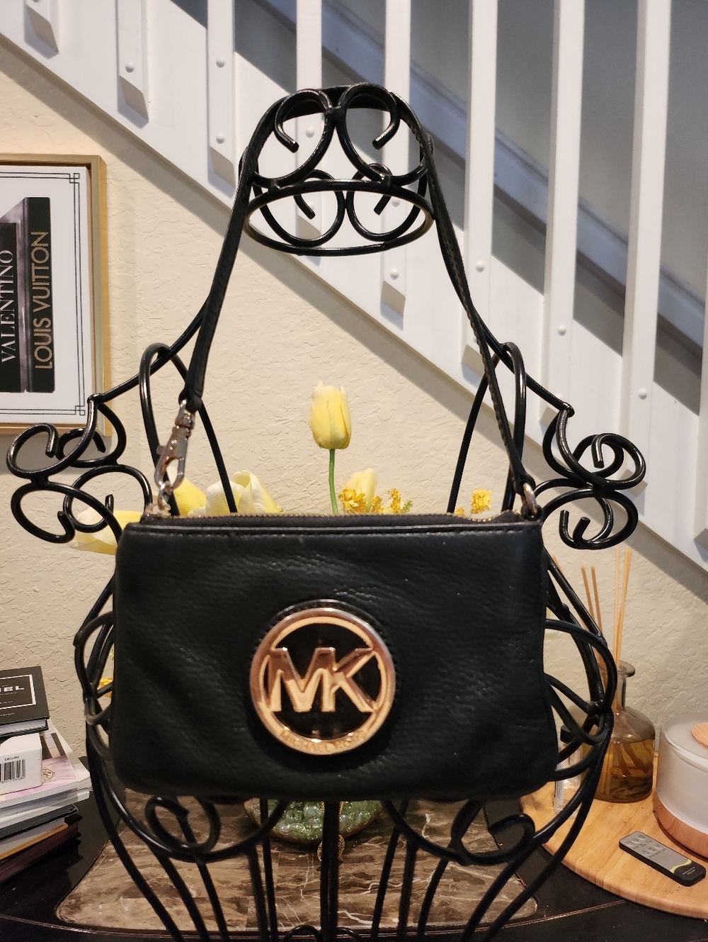 Michael Kors Fulton leather Wristlet